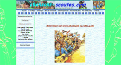 Desktop Screenshot of chansons-scoutes.com