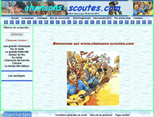 Tablet Screenshot of chansons-scoutes.com